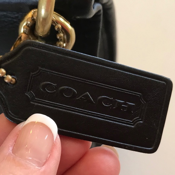 Coach Black Crossbody Bag with Gold Accents - Picture 5 of 16